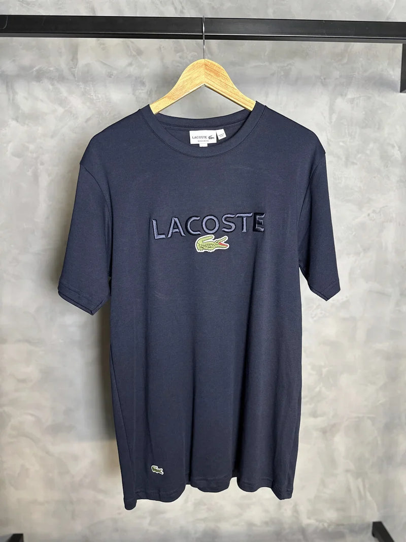 CAMISETA LACOSTE EDIÇÃO ESTAMPA BORDADA NO PEITO