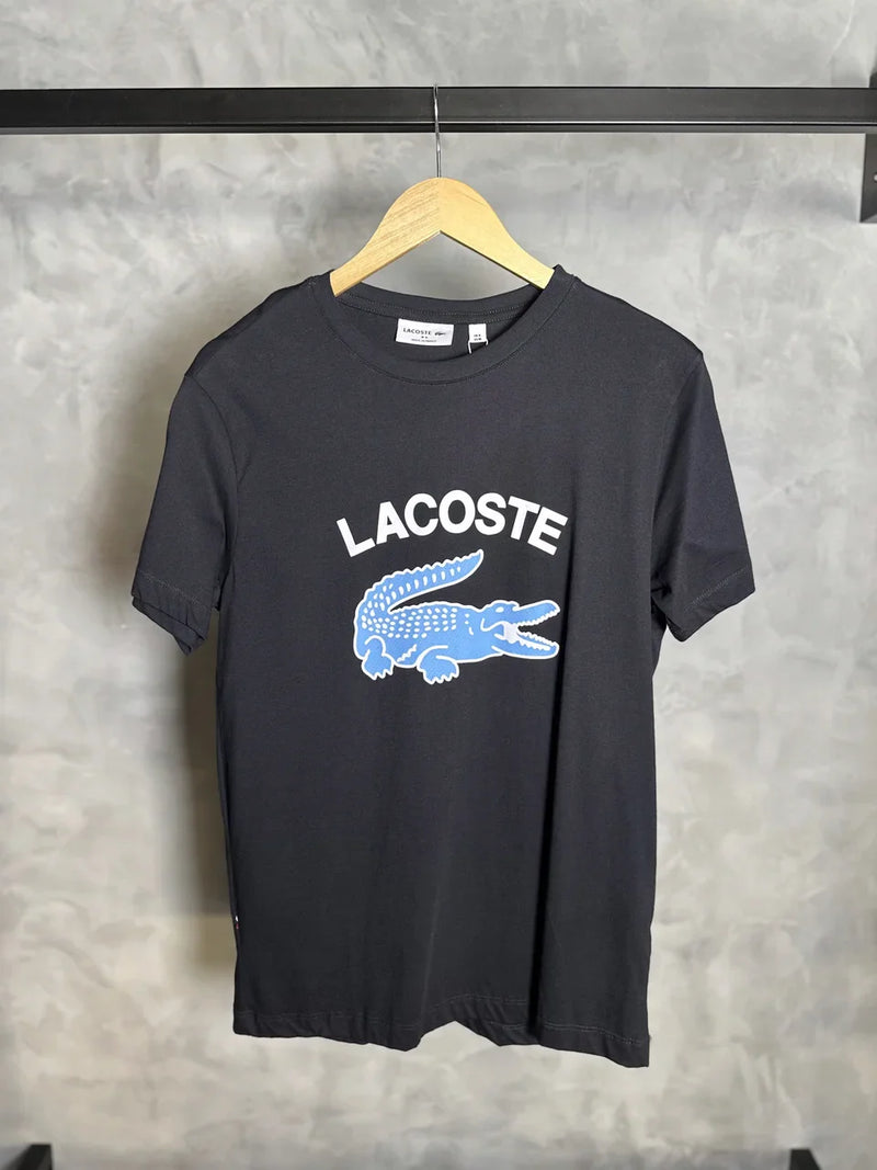 CAMISETA LACOSTE CROCODILO AZUL