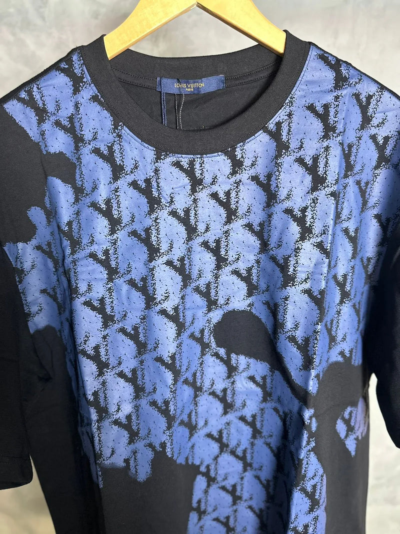 CAMISETA LOUIS VUITTON PREMIUM ESTAMPA AZUL