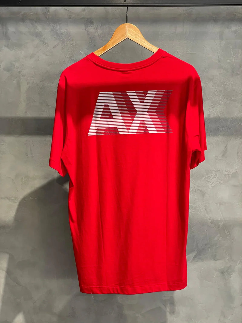 CAMISETA ARMANI EXCHANGE NA FRENTE E AX NAS COSTAS