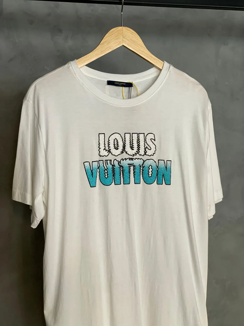 CAMISETA LOUIS ESTAMPA BRNACA E AZUL