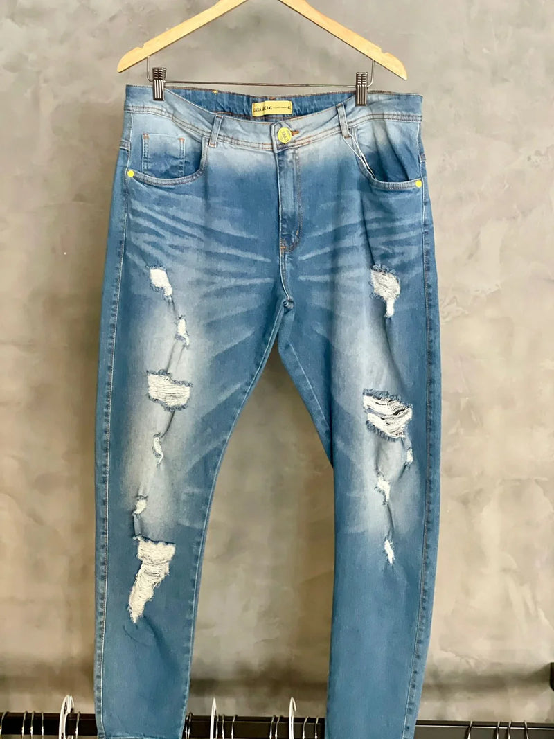 CALÇA CARANJA JEANS CLARA (MODELO JOGADOR)