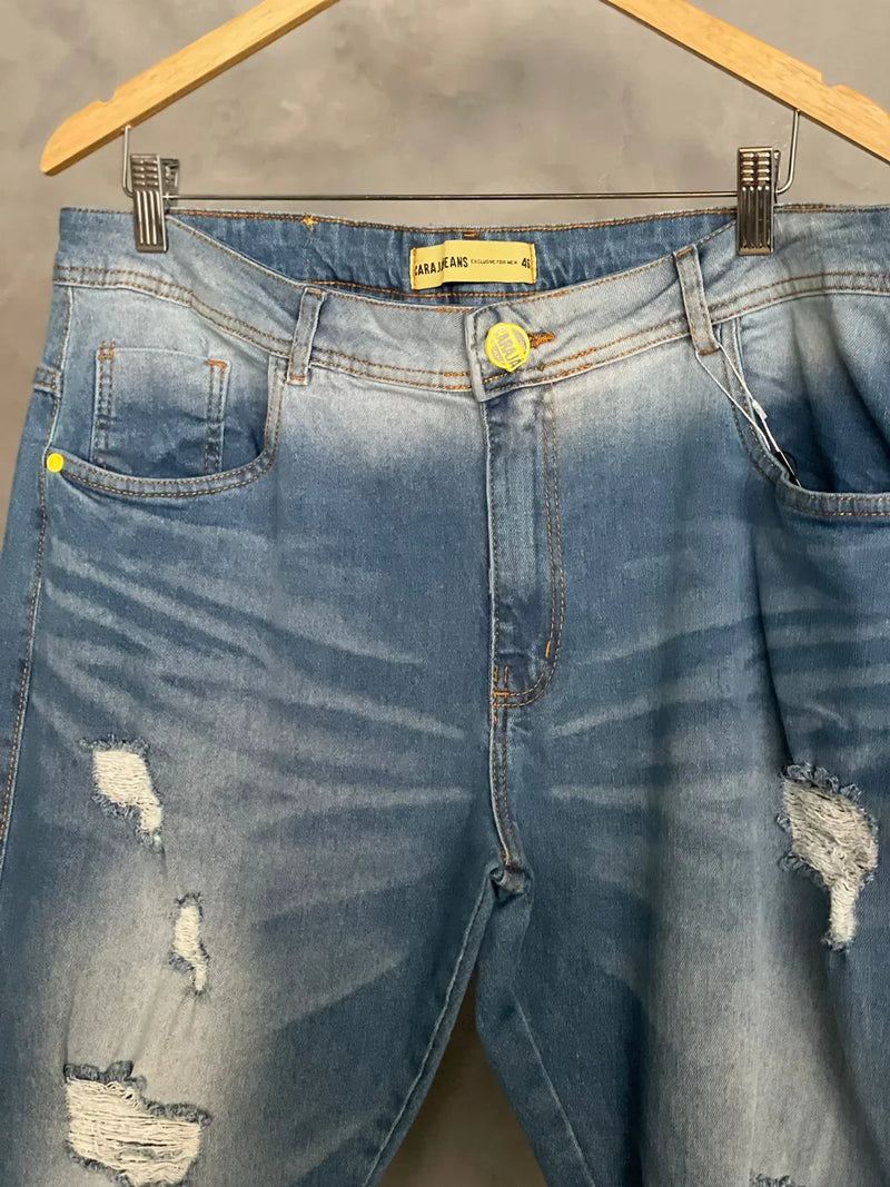 CALÇA CARANJA JEANS CLARA (MODELO JOGADOR)